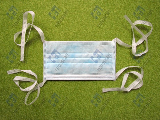 3 Ply Filter Paper Face Mask with Tie(blue)