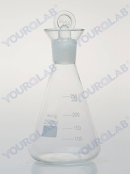 IODINE FLASK with ground-in glass stopper