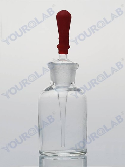 Dropping Bottle with ground-in pipette and latex rubber nipple