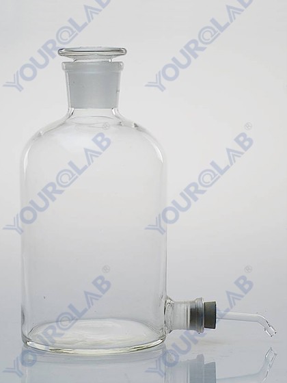 Aspiratir Bottle with tubulature at bottom glassware