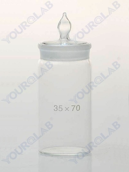 WEIGHING BOTTLE tall form,with ground-in glass stopper