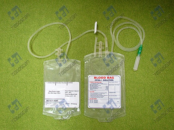 Blow-extruded Double Blood Bag