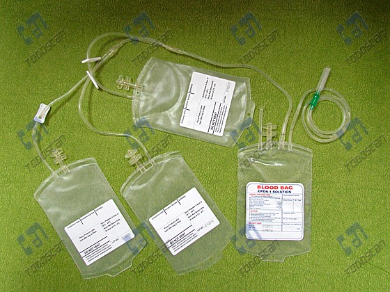 Blow-extruded Quadruple Blood Bag